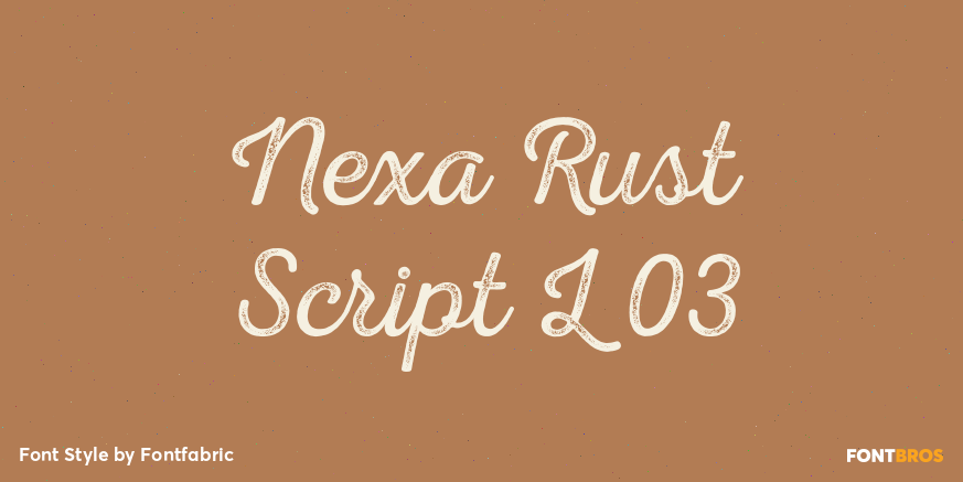 Nexa Rust Script L 03 Poster