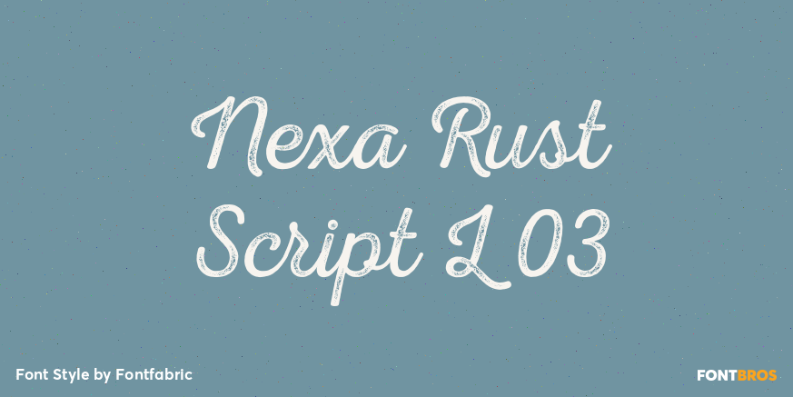 Nexa Rust Script L 03 Poster