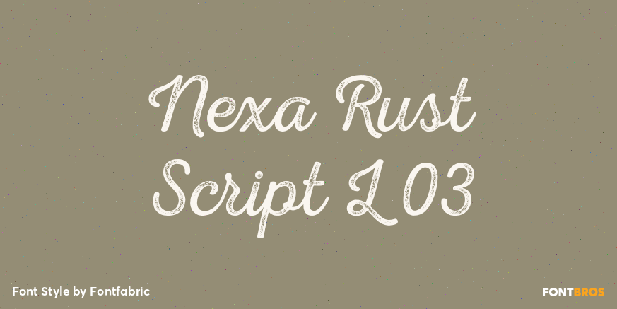 Nexa Rust Script L 03 Poster