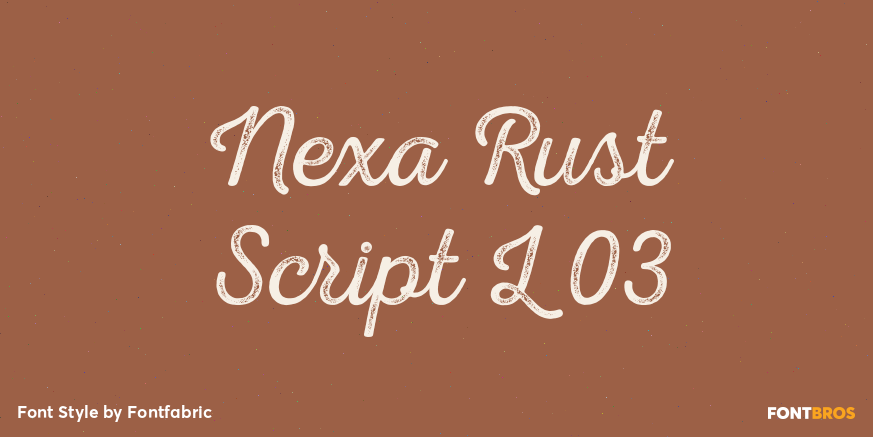 Nexa Rust Script L 03 Poster
