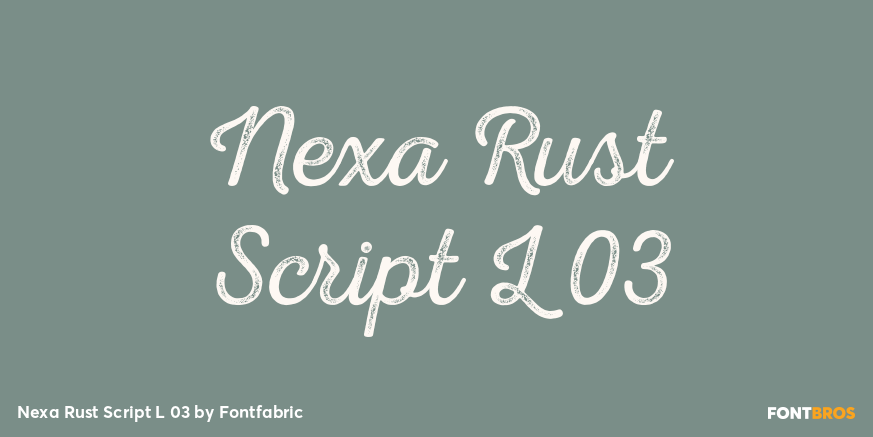 Nexa Rust Script L 03 Font Poster #1