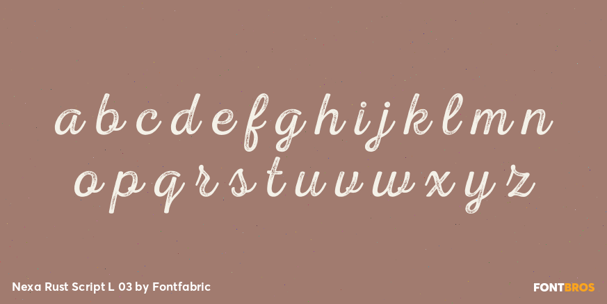 Nexa Rust Script L 03 Font Poster #3