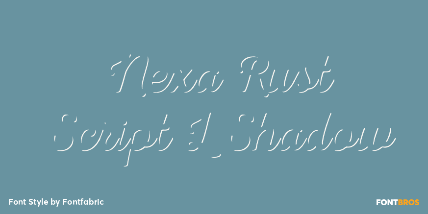 Nexa Rust Script L Shadow Poster