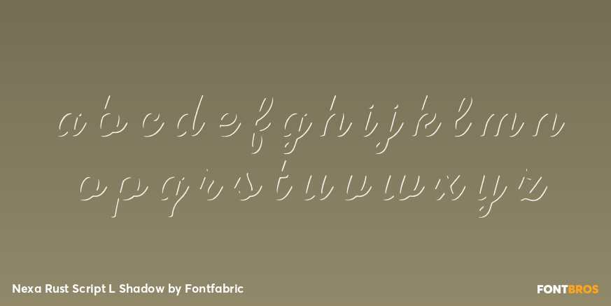 Nexa Rust Script L Shadow Font Poster #3