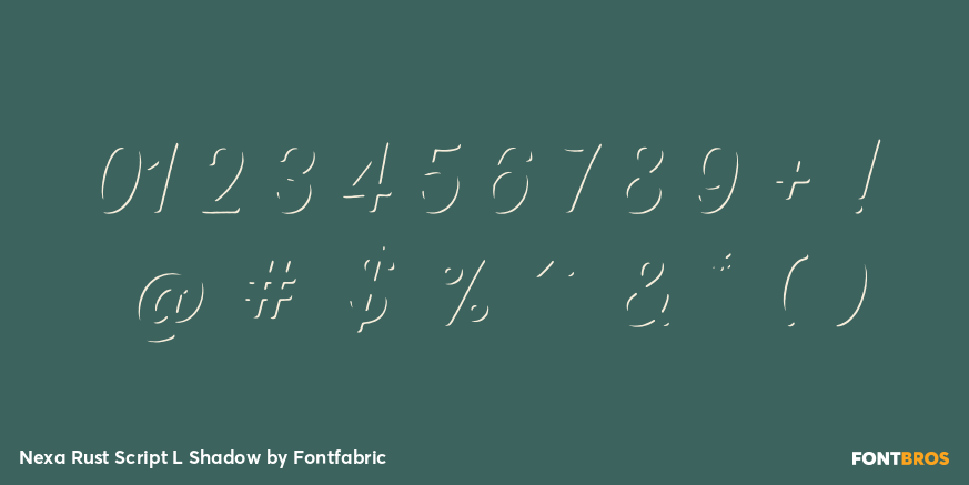 Nexa Rust Script L Shadow Font Poster #4