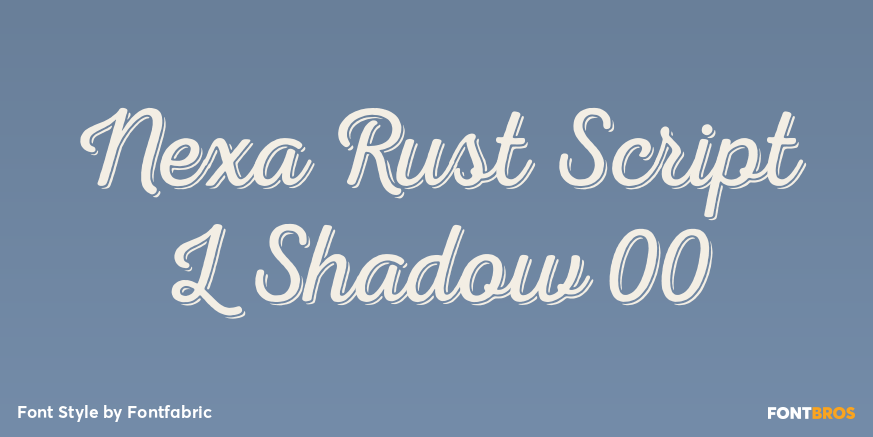 Nexa Rust Script L Shadow 00 Poster
