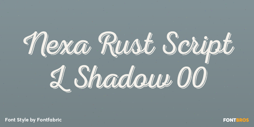 Nexa Rust Script L Shadow 00 Poster