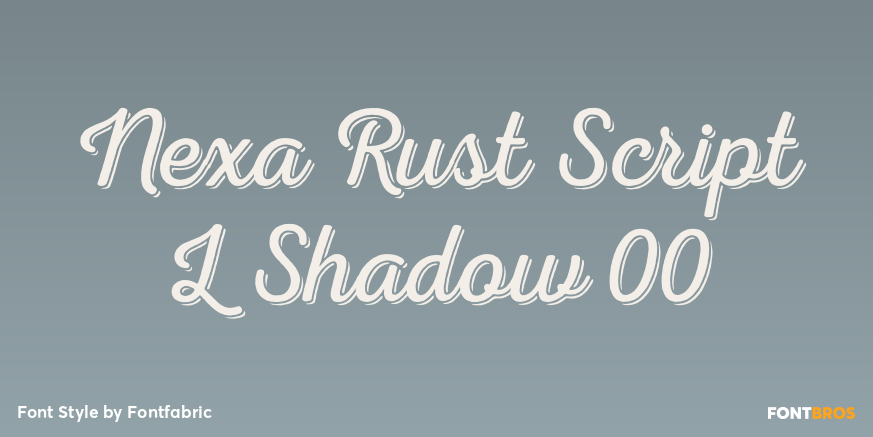 Nexa Rust Script L Shadow 00 Poster