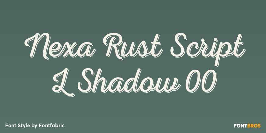Nexa Rust Script L Shadow 00 Poster
