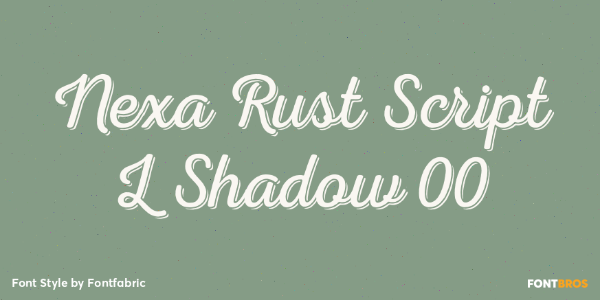 Nexa Rust Script L Shadow 00 Poster