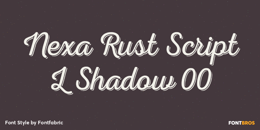 Nexa Rust Script L Shadow 00 Poster