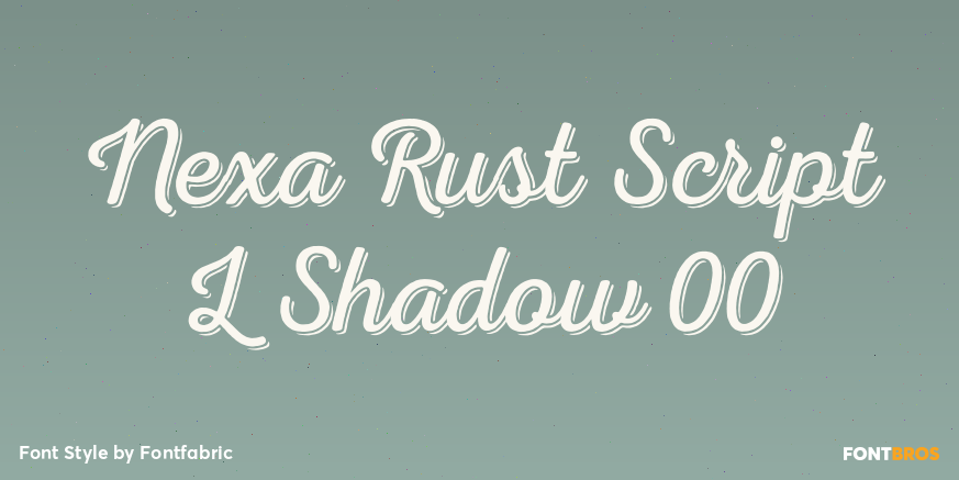 Nexa Rust Script L Shadow 00 Poster
