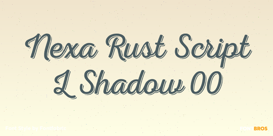 Nexa Rust Script L Shadow 00 Poster