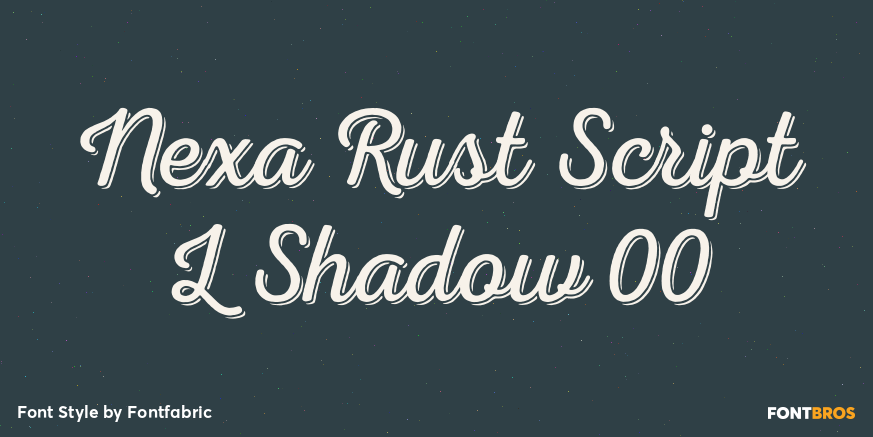 Nexa Rust Script L Shadow 00 Font Poster #1