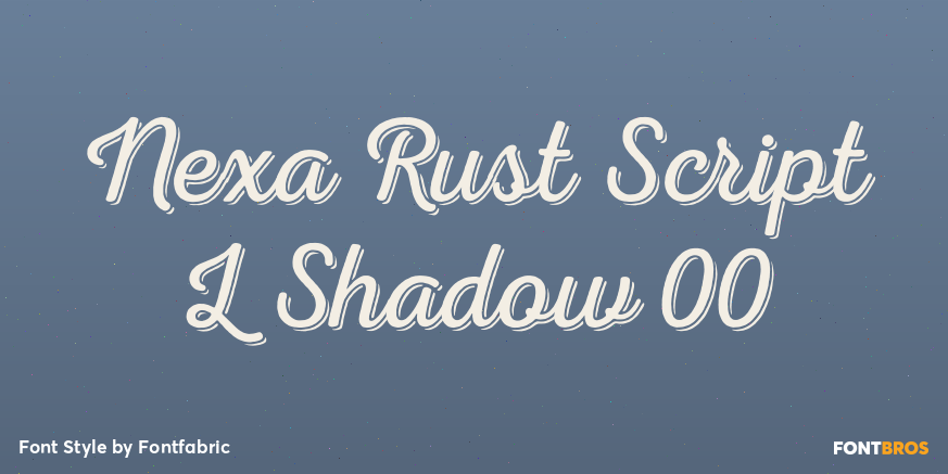 Nexa Rust Script L Shadow 00 Poster