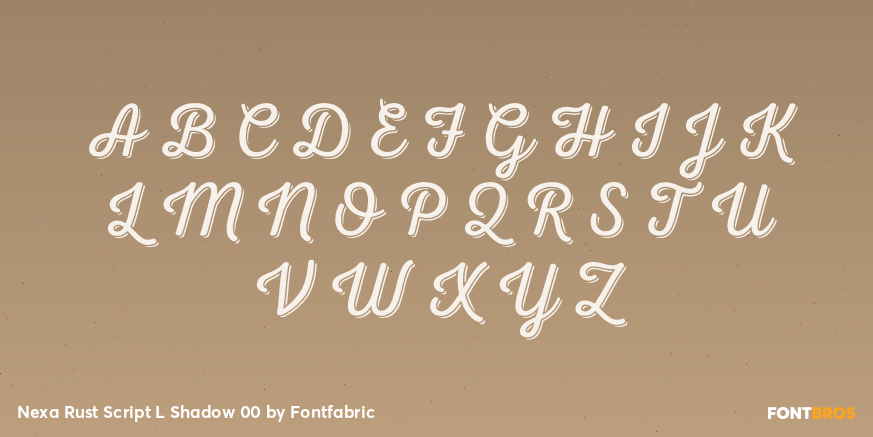 Nexa Rust Script L Shadow 00 Font Poster #2
