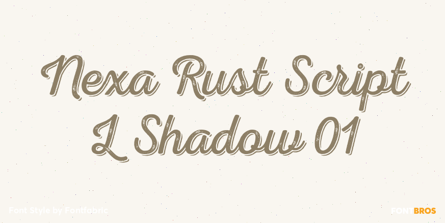 Nexa Rust Script L Shadow 01 Poster