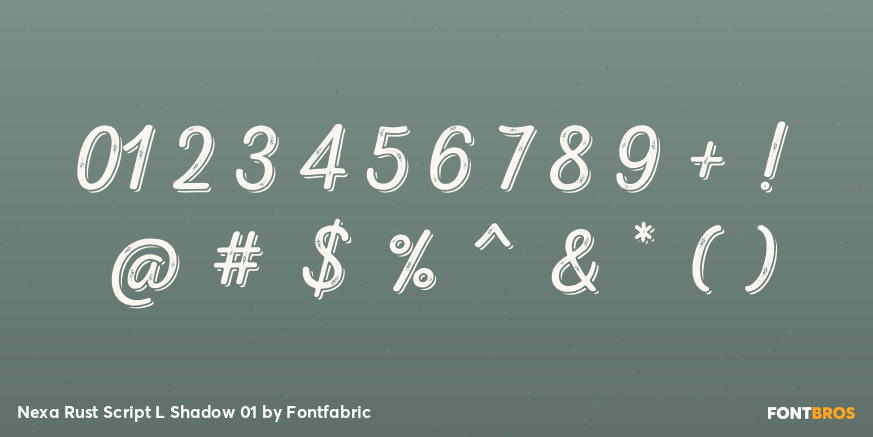 Nexa Rust Script L Shadow 01 Font Poster #1
