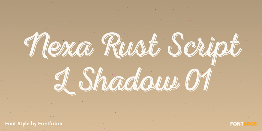 Nexa Rust Script L Shadow 01 Font Poster #1