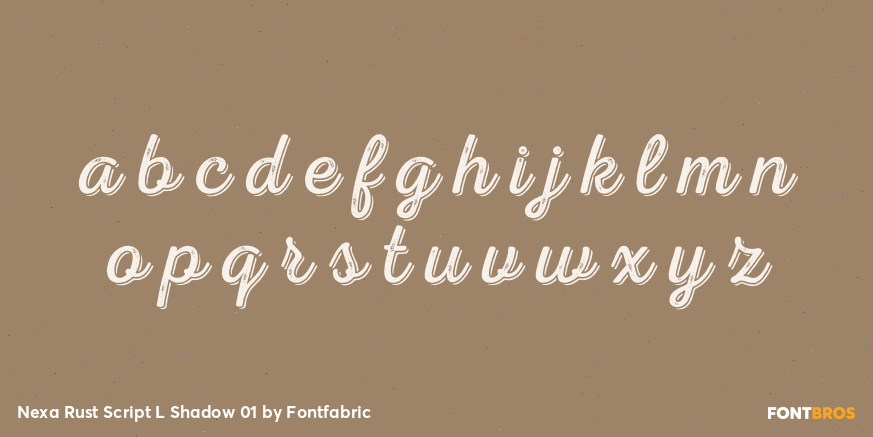 Nexa Rust Script L Shadow 01 Font Poster #3