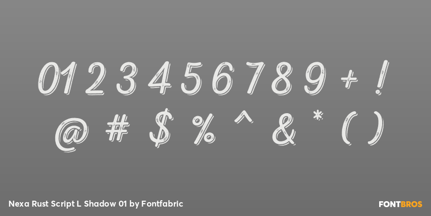 Nexa Rust Script L Shadow 01 Font Poster #4