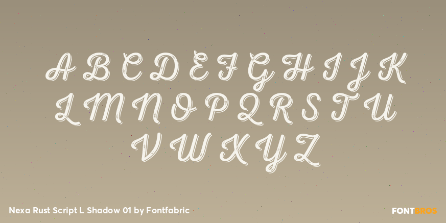Nexa Rust Script L Shadow 01 Font Poster #1
