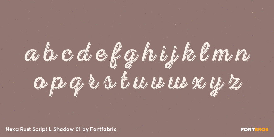 Nexa Rust Script L Shadow 01 Font Poster #1
