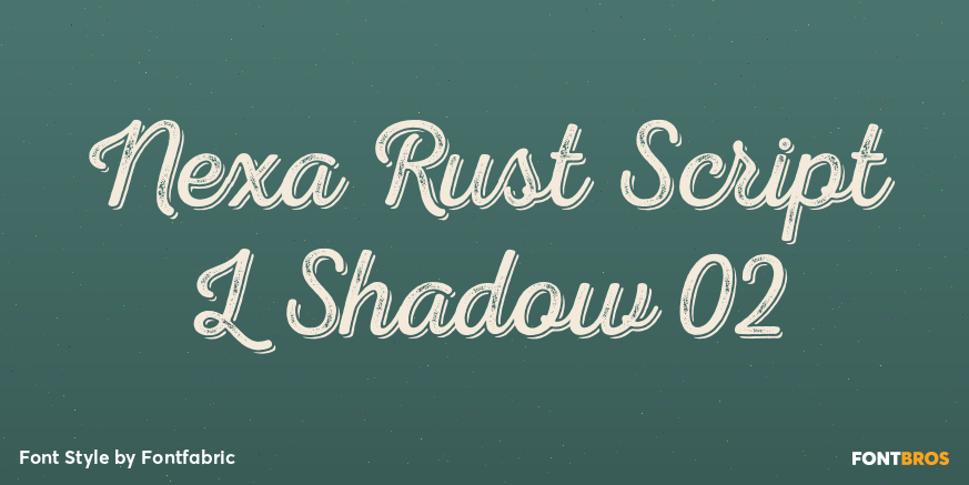 Nexa Rust Script L Shadow 02 Poster