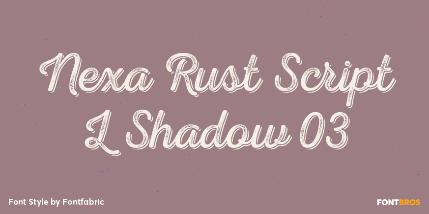 Nexa Rust Script L Shadow 03 Poster