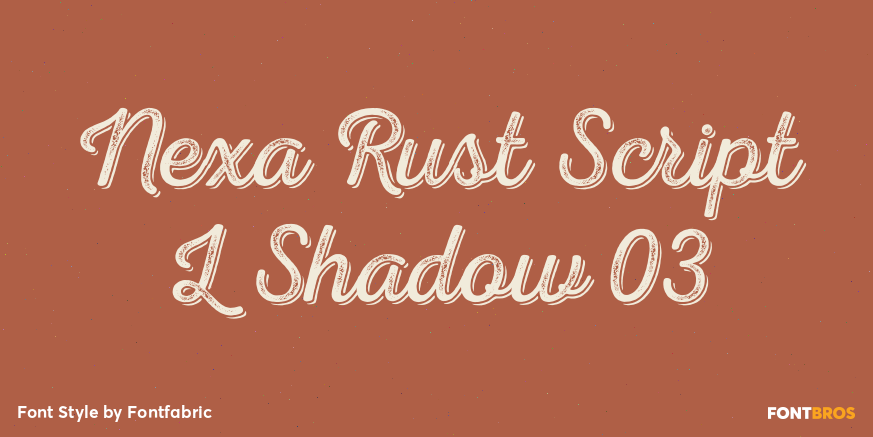 Nexa Rust Script L Shadow 03 Poster