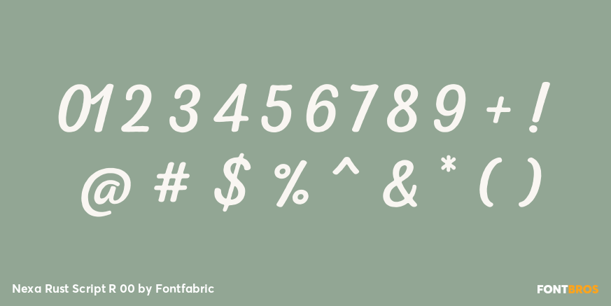 Nexa Rust Script R 00 Font Poster #1