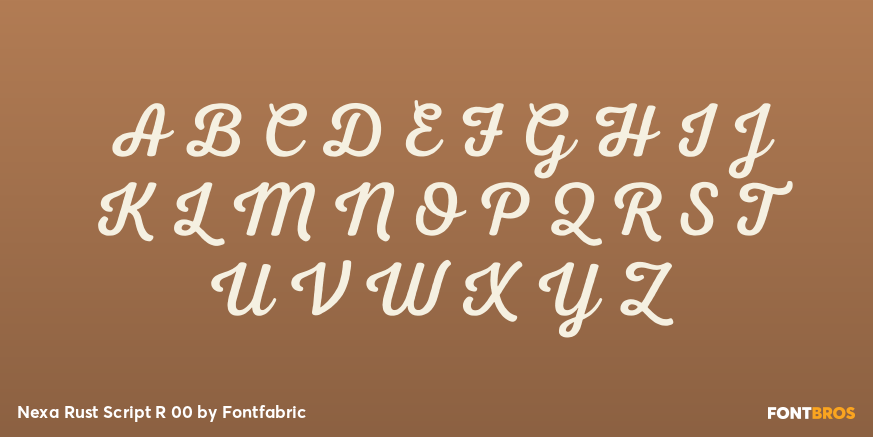 Nexa Rust Script R 00 Font Poster #2