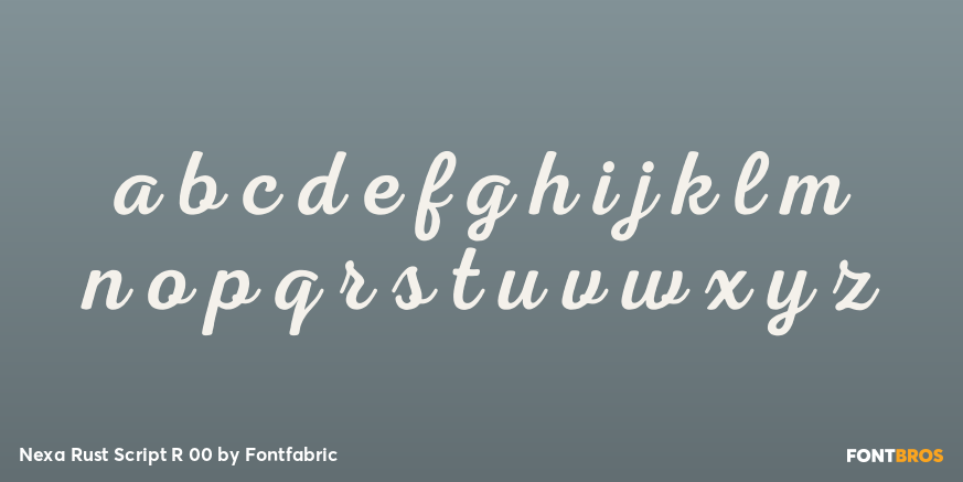 Nexa Rust Script R 00 Font Poster #3