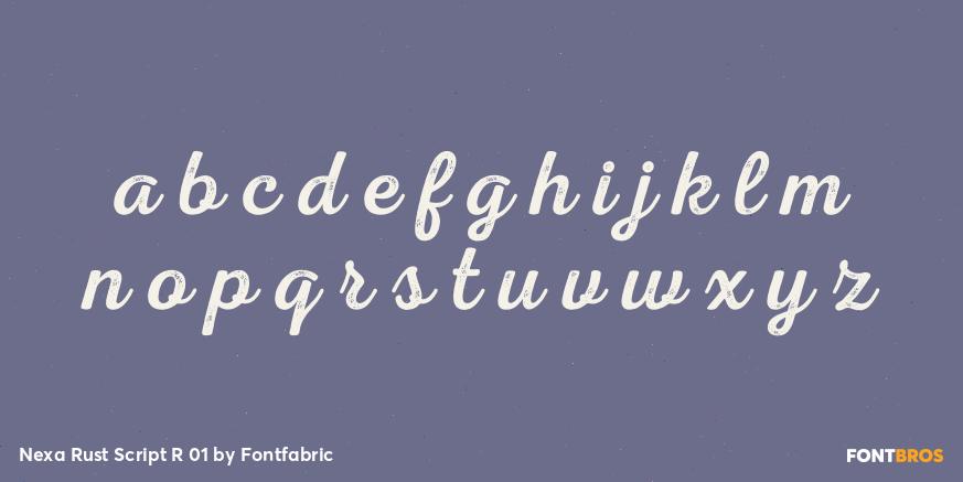 Nexa Rust Script R 01 Font Poster #3