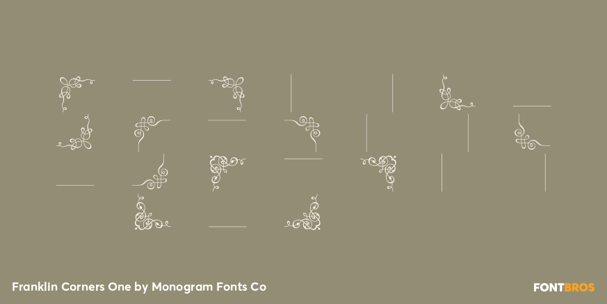 Franklin Corners One Font Poster #2