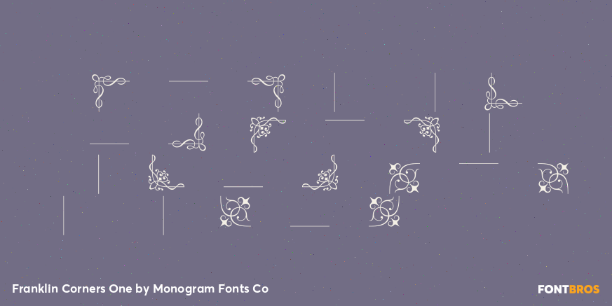 Franklin Corners One Font Poster #3