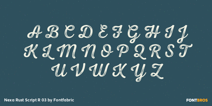 Nexa Rust Script R 03 Font Poster #2