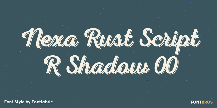 Nexa Rust Script R Shadow 00 Poster