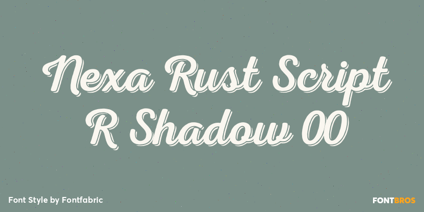 Nexa Rust Script R Shadow 00 Poster