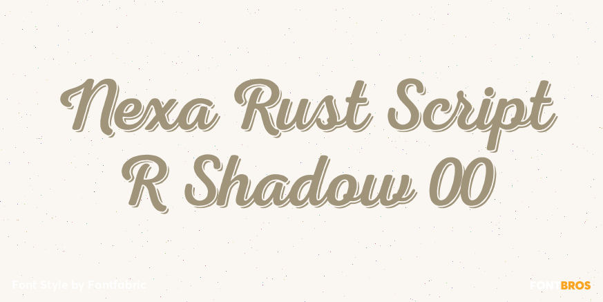 Nexa Rust Script R Shadow 00 Poster