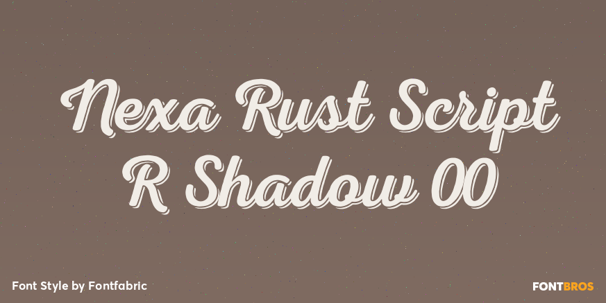 Nexa Rust Script R Shadow 00 Poster