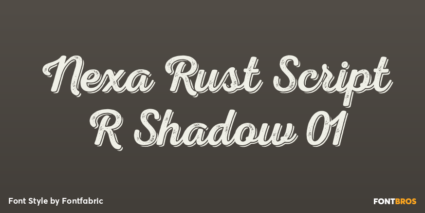 Nexa Rust Script R Shadow 01 Poster