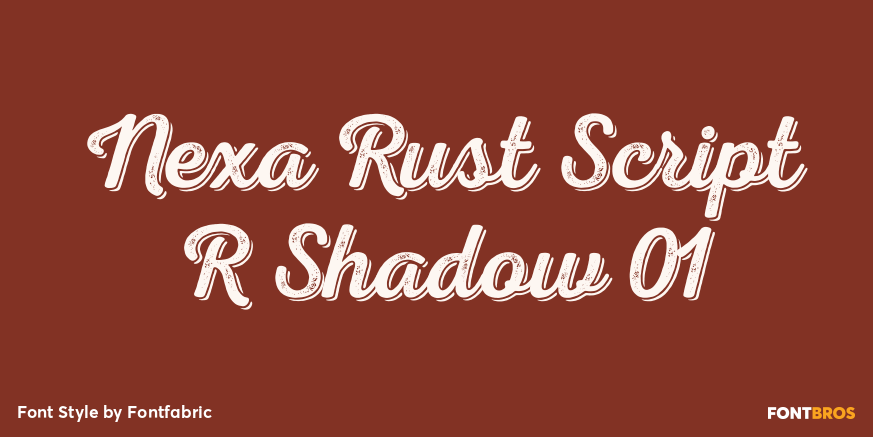Nexa Rust Script R Shadow 01 Poster