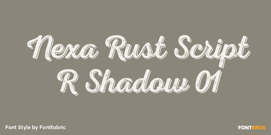 Nexa Rust Script R Shadow 01 Poster