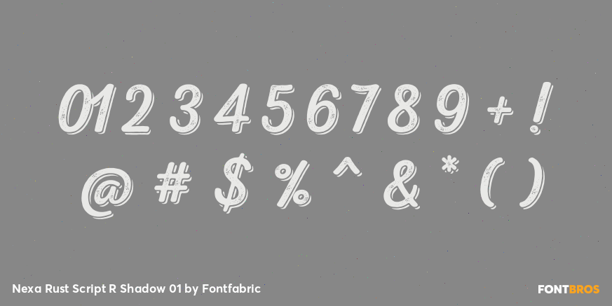 Nexa Rust Script R Shadow 01 Font Poster #4