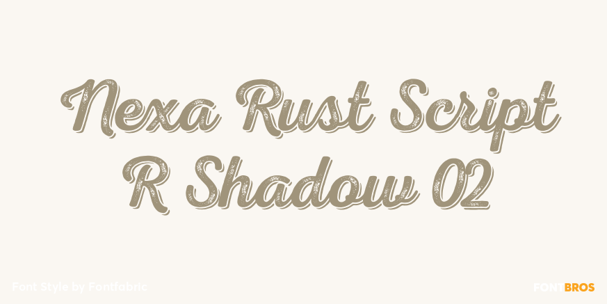 Nexa Rust Script R Shadow 02 Poster