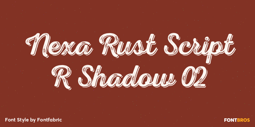 Nexa Rust Script R Shadow 02 Poster