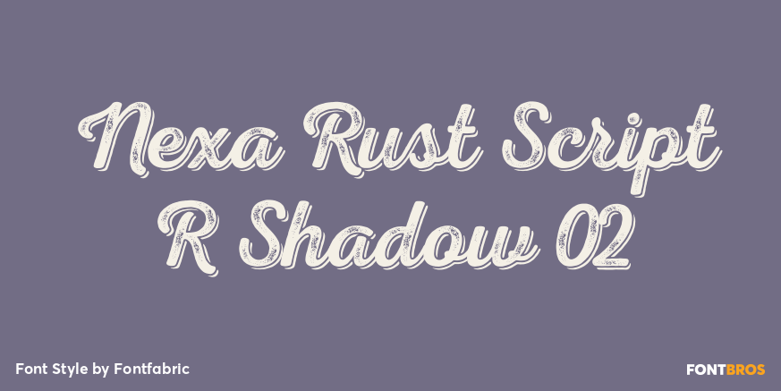 Nexa Rust Script R Shadow 02 Poster