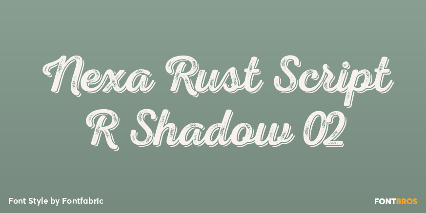 Nexa Rust Script R Shadow 02 Poster