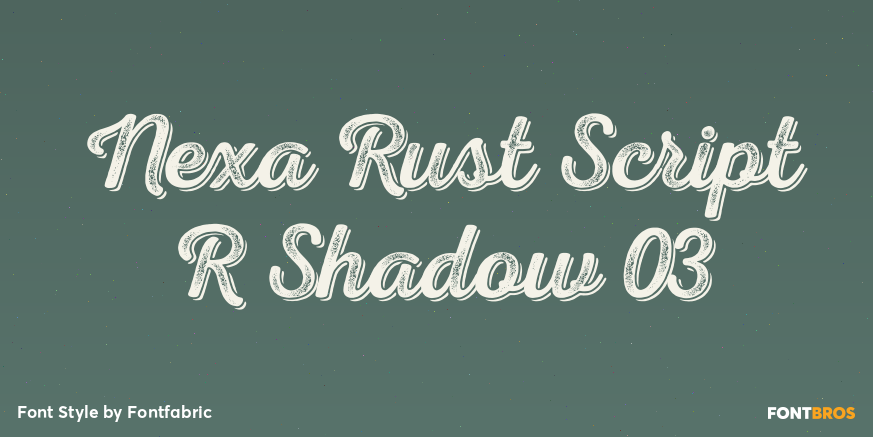Nexa Rust Script R Shadow 03 Poster